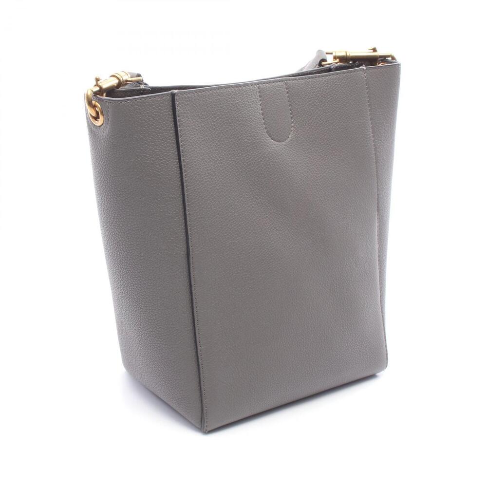 Celine Bag Leather Bucket Gray Sangle Shoulder